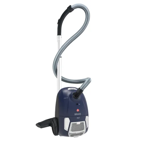 Hoover BRAVE Staubsauger 700W mit Tierhaarbürste - Kompakter Staubsauger für alle Böden, ideal zur effektiven Tierhaarentfernung dank spezieller Bürste und EPA Filter. Leistungsstark mit 700W und ergonomischem Design für einfachen Gebrauch.