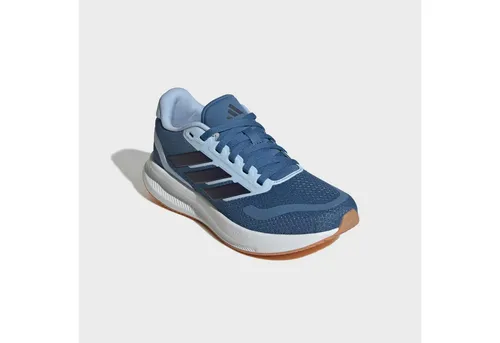 Adidas Runfalcon 5 J Navy - Weiß/Grau - Kinder Trainingsschuh - Der adidas RUNFALCON 5 J bietet Komfort und Stil für aktive Kinder. Mit Cloudfoam-Dämpfung und atmungsaktivem Obermaterial ist er ideal für Spiel und Sport. Hergestellt aus recycelten Materialien für mehr Nachhaltigkeit.
