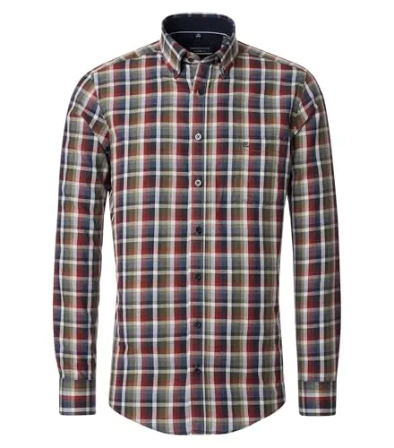 CASAMODA - Comfort Fit - Herren Freizeit Hemd Langarm (444340100), Größe:XXL, Farbe:Orange (450)