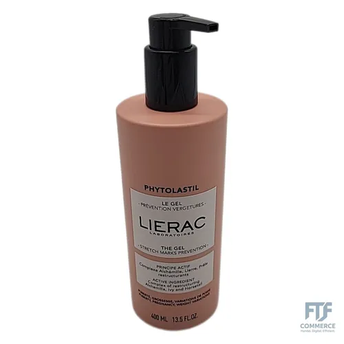 Lierac Phytolastil Gel 400 ml - Dehnungsstreifen-Prävention - Medizinische Körperpflege mit intensiv feuchtigkeitsspendender Formel, die die Hautelastizität fördert. Ideal für werdende Mütter und Sportlerinnen, zieht schnell ein und hinterlässt keine fettigen Rückstände.