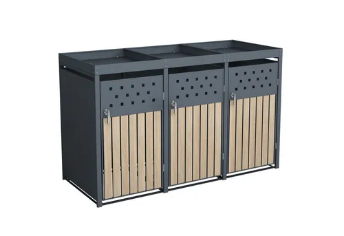 Mülltonnenbox mit Pflanzdach von ESTEXO