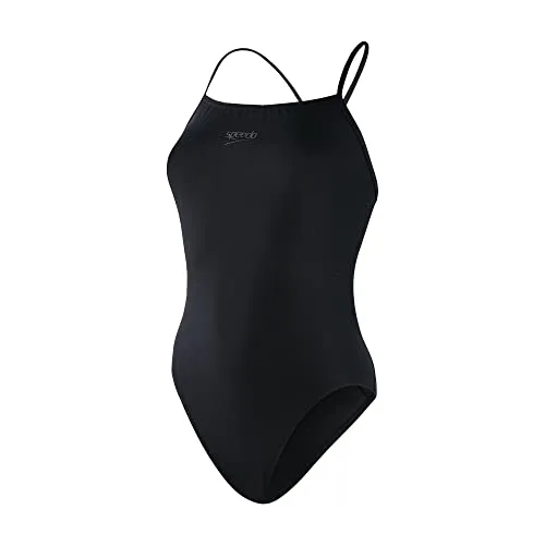 Speedo Damen Donna Eco Thinstrap Einteiliger Badeanzug Größe 34 - Bademode für Damen, schnelltrocknend und umweltfreundlich, ideal für Schwimmtraining und Freizeit.
