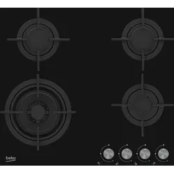 Beko HILW64222S hob Black Built-in Gas 4 zone(s) - Schwarz