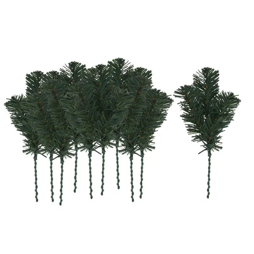 VBS 10er-Pack Kunststoff Tannenzweige 25cm Tanne Kranz Gesteck Weihnachten