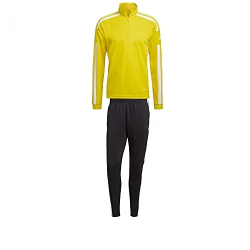 adidas Herren Trainingsanzug Full Zip Squadra 21 - Stylischer Trainingsanzug der Squadra 21 Kollektion, feuchtigkeitsabsorbierend und aus funktionalen Recyclingmaterialien für hohen Tragekomfort.