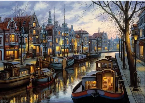 ART PUZZLE Puzzle Channel Lights 1500 Teile - Erlebe den Charme des Kanals mit diesem 1500 Teile Puzzle von ART PUZZLE. Ideal für entspannte Stunden, bietet der Hersteller einen Service für fehlende Teile an, wenn die Chargennummer dokumentiert ist.