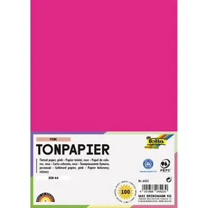 Folia Tonpapier 6423, A4, pink, 130g/m², 100 Blatt