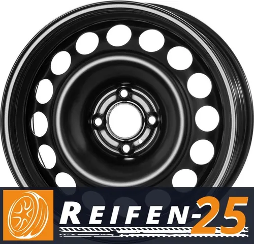 Stahlfelge für Renault CLIO Typ R 6x15 ET40 - Felgen für Renault CLIO, robust und stylish in Schwarz oder Silber, ideal für optimale Straßenlage und Sicherheit.