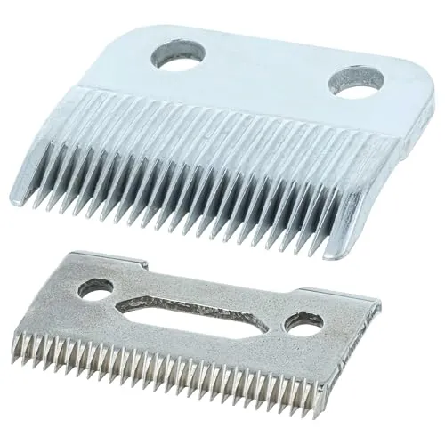 vhbw 2x Schneidsatz (1x großes Messer, 1x Präzisions-Schneidmesser) kompatibel mit Wahl Deluxe Chrome Pro Kit 79524 Haarschneidemaschine