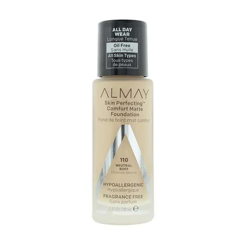 Almay Skin Perfecting Comfort Matte 110 Neutral Buff Foundation 30ml For Women