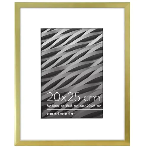 Produktbild Americanflat 20x25 cm Bilderrahmen mit 13x18 cm Passepartout