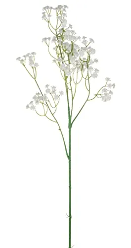 artplants.de Kunst Schleierkraut Cecilia, weiß, 65cm, Ø1cm - Künstliches Schleierkraut