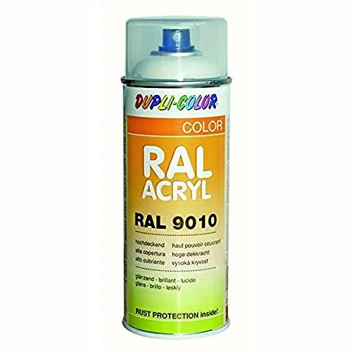 Dupli Color RAL-Lack RAL ACRYL RAL 9010 reinweiß glänzend 400 ml 349799