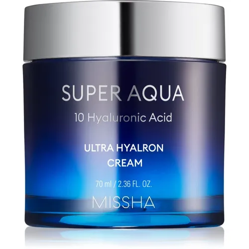 Missha Super Aqua 10 Hyaluronic Acid Gesichtscreme 70 ml - Tagespflege mit Hyaluronsäure, spendet intensive Feuchtigkeit und sorgt für ein frisches, strahlendes Hautbild. Ideal für alle Hauttypen!