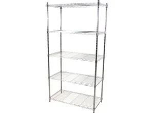 Metallregal Thorsten mit 5 Gitterablagen