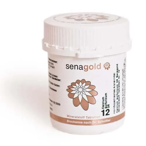 Schüßler Salz Nr.12 - Calcium sulfuricum D6 - 400 Tabletten, glutenfrei