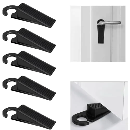 HOPS 5er Set Türstopper Boden in schwarz von HOPS