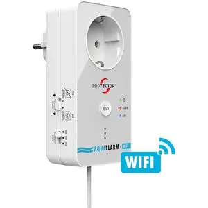 PROTECTOR WA-11 WLAN Wassermelder - Wassermelder mit 3-facher Sicherheit: Alarmiert, steuert Geräte und sendet Meldungen auf Ihr Handy. Ideal zur Vermeidung von Wasserschäden in schwer zugänglichen Bereichen.