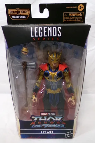 Marvel Hasbro Legends Thor Action-Figur 15 cm - Thor: Love and Thunder - Actionfiguren für Kinder, 15 cm große Thor Figur mit beweglichen Gelenken und Accessoires wie der ikonischen Axt Stormbreaker – perfekt für Fans und Sammler!