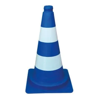 Produktbild Schake Leitkegel tagesleuchtend, blau / weiß, Höhe: 320 mm