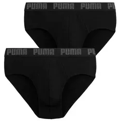 PUMA Slip PUMA MEN EVERYDAY BRIEFS 2P (Packung, 2er Pack) mit Logobund schwarz S