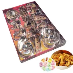 Zahlen Ausstecher Set 0-9 Edelstahl Fondant Keksausstecher Kinder Küche Backwerkzeug