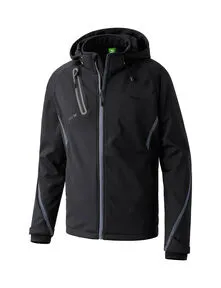 Herren Softshelljacke FUNCTION 140 - Atmungsaktiv und Wetterfest - Funktionsjacke für Herren aus ERIMA-TEX, wind- und wasserdicht mit 5.000 mm Wassersäule. Ideal für Outdoor-Aktivitäten, mit wärmender Fleece-Innenseite und abnehmbarer Kapuze.