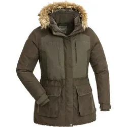 Pinewood Damen Jagd Jacke Abisko 2.0 Größe L - Funktionsjacke mit Pinewood Ultra Body-Heat-Technologie für maximalen Komfort. Wind- und wasserfest, extrawarm mit verstellbarer Kapuze und zahlreichen Taschen für optimale Funktionalität bei der Jagd.