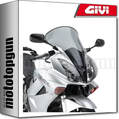 GIVI Windschild D217S für Honda VFR 800 VTEC - Top Cases & Hecktaschen – Hochwertiges Windschild, verbessert den Fahrkomfort und schützt vor Wind und Wetter, passend für Modelle von 2007 bis 2011.