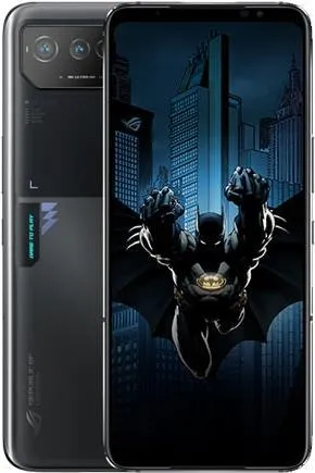 ASUS ROG Phone 6D Batman Edition - Gaming-Smartphone mit Dual-SIM, 12GB RAM und 256GB Speicher, inspiriert von Batman für ultimativen Spielspaß und stylisches Design.
