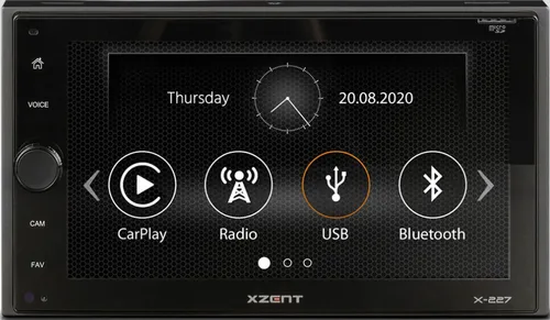 XZENT X227 - 2-Din DAB+ Infotainer mit CarPlay - Autoradio mit 6,5 Zoll Touchscreen, DAB+, Bluetooth und Freisprecheinrichtung für ein modernes Fahrerlebnis.