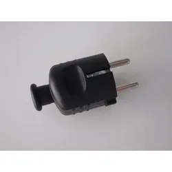 Bachmann 910.170 Schutzkontakt-Zentral-Stecker, 10/16 A, schwarz