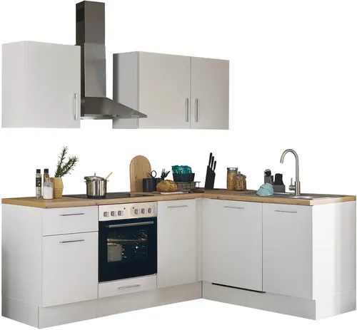 Turin L Eckküche 220 x 211 x 60 cm in Weiß - Moderne Winkelküche mit Artisan-Eiche Optik - MODERNES DESIGN - Die Turin L Eckküche kombiniert elegantes Weiß mit einer stilvollen Artisan-Eiche Optik. VIEL STAURAUM - Clever gestaltete Fächer bieten optimale Aufbewahrung für Küchenutensilien. EINFACHE MONTAGE - Schnell und unkompliziert aufbaubar, für Rechts- oder Linksinstallation geeignet.