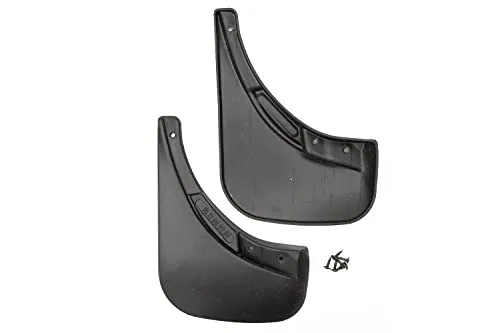 Passgenaue Gummi Schmutzfänger Spritzschutz Kotflügel Hinten fur FIAT 500, Jahr: 11-2 Teileg mit Befestigung