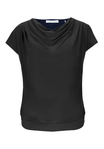 bianca Wasserfallshirt WIEBKE - Lockeres Kurzarmshirt mit Wasserfallausschnitt