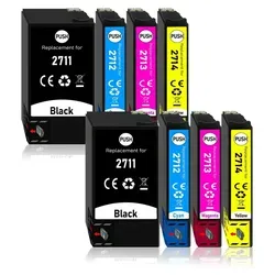 8er Pack Druckerpatronen 27 27XL kompatibel mit Epson WF-7710