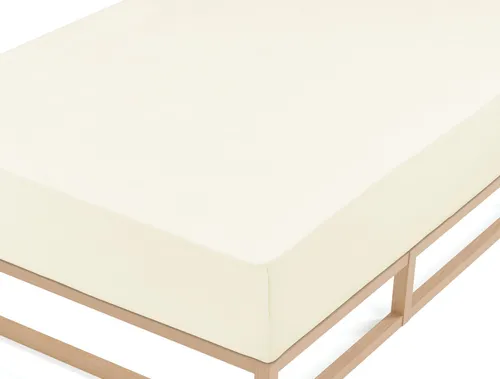 Biberna Kinder Biber - Spannbetttuch  60 x 120 / 70 x 140 cm  Creme extra warm