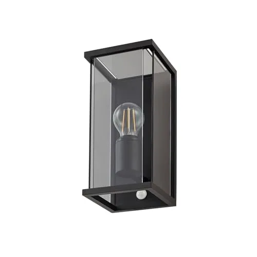 Lucande Wandleuchte außen Annalea mit Bewegungsmelder - Moderne Außenlampe mit integriertem Bewegungssensor für automatische Beleuchtung, ideal für Terrasse, Garten und Balkon. Spritzwassergeschützt (IP54) und energieeffizient für mehr Sicherheit und Atmosphäre.