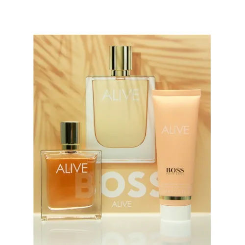 Hugo Boss Alive Set - Eau de Parfum 50 ml + BL 75 ml - Parfüm-Geschenkset mit 50 ml Eau de Parfum und 75 ml Bodylotion, ideal für ein luxuriöses Dufterlebnis und perfekte Pflege der Haut.