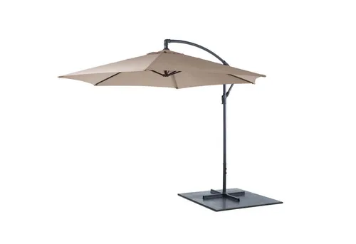 Lifetime Garden Sonnenschirm, Taupe - Der stilvolle Sonnenschirm von Lifetime Garden bietet perfekten Schutz vor Sonne und ist ideal für entspannte Stunden im Freien.