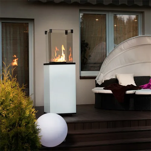 Kratki Gasheizstrahler Patio Slim in weiß von Kratki