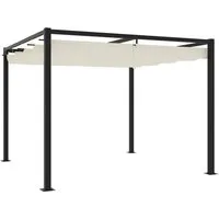 vidaXL Gartenpavillon mit Ausziehbarem Dach 3x3 m - Pavillons & Partyzelte – Genieße entspannte Stunden im Freien unter dem robusten, wasser- und UV-beständigen Pavillon mit ausziehbarem Dach.