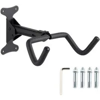 Relaxdays Fahrrad Wandhalterung Eisen Schwarz Klappbar 40 cm x 27,5 cm x 9 cm 1,1 kg