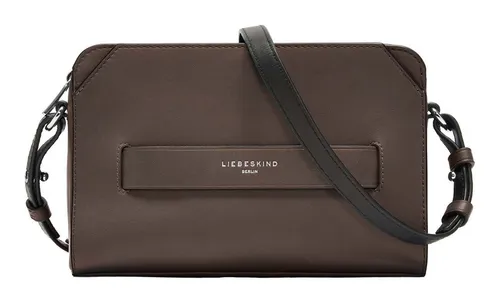 Liebeskind Berlin LORA CALF OPTIC Kamera Bag S, Light Truffel - Umhängetasche mit elegantem Design, ideal für stilbewusste Frauen, die ihre Essentials modisch verstauen möchten.
