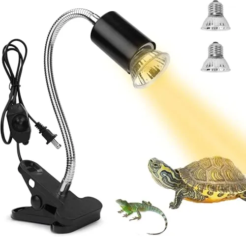 ROXIIFEE Aquarium UVA UVB Lampe Wärmelampe Terrarium Schildkröten Zubehör Reptilien Heat Lamp E27 25W 50W für Schildkröten, Bartagamen, Eidechsen, Reptil 2 Stück Heizlampe