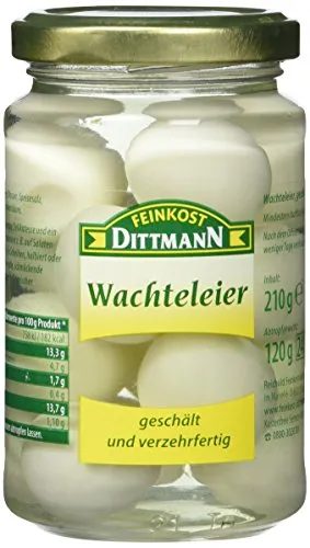 Feinkost Dittmann Wachteleier 220g Glas – 1er Pack von Feinkost Dittmann