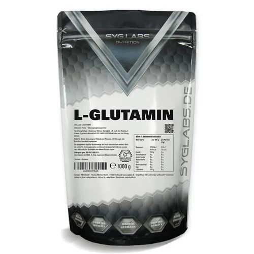 L-Glutamin - 1000g  Syglabs Glutamin Aminosäuren Pulver Glutamine