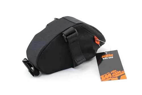 KTM Satteltasche Saddle Bag II mit Klettverschluss - Fahrradtaschen mit 0,5 Liter Volumen, aus 100% wasserdichtem PVC – ideal für Handy, Geldbörse und mehr.