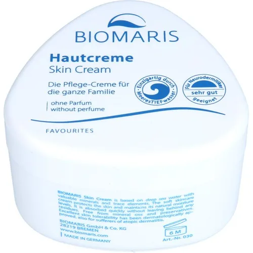 BIOMARIS Hautcreme NEU ohne Parfum 250 ml