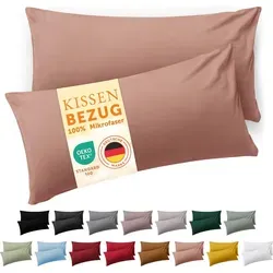 Blumtal Kissenbezug 40x60 cm im 2er Set weich 40x60